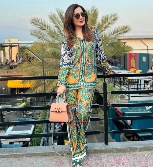 shamooz silk printed unstitched 3pc