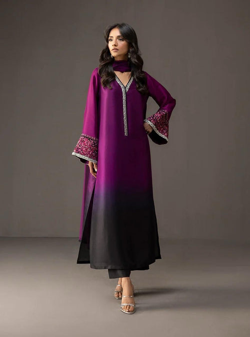 shamooz silk printed unstitched 3pc